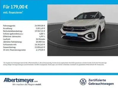 Usata VW T-Roc R-line 110 CV (80 kW) 2024 Bianco SUV