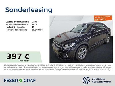 Second-hand VW T-Roc Cabriolet R-line 150 CP (110 kW) 2025 Negru Cabrio