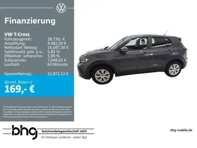 Gebraucht VW T-Cross 95 PS (69 kW) 2025 Grau SUV