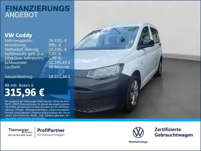 Gebraucht VW Caddy Basis 114 PS (83 kW) 2022 Weiß Van / Kleinbus