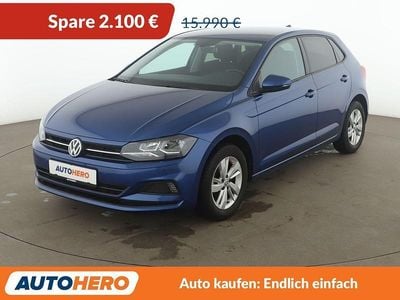 Gebraucht VW Polo Comfortline 95 PS (69 kW) 2020 Blau Kleinwagen