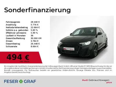 Gebraucht Audi A1 Sportback S-Line 116 PS (85 kW) 2025 Mythosschwarz metallic Kleinwagen