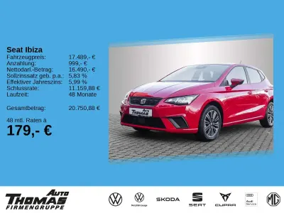 Gebraucht Seat Ibiza Style 116 PS (85 kW) 2024 Reinrot Kleinwagen