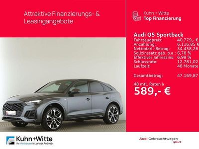 Grau Gebraucht 2022 Audi Q5 Sportback S-Line SUV | 40.779 € (Superpreis)