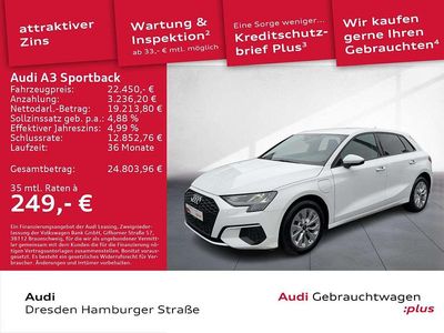 Gebraucht Audi A3 Sport 204 PS (150 kW) 2023 Ibisweiß Limousine