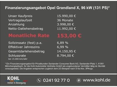 gebraucht Opel Grandland X Edition 1.2 Turbo Start-Stop PDC Klima