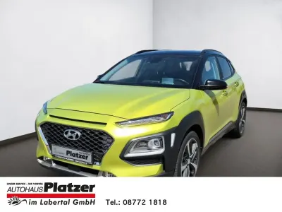 Gebraucht Hyundai Kona Premium 120 PS (88 kW) 2020 Gelb SUV