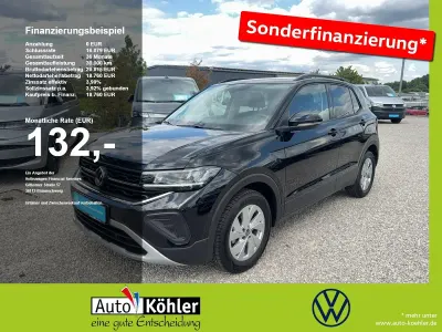 Gebraucht VW T-Cross Life 95 PS (69 kW) 2025 Schwarz SUV