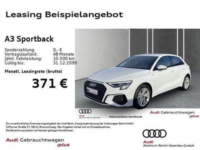 Gletscherweiß metallic Gebraucht 2024 Audi A3 S-Line Limousine | 29.669 € (Guter Preis)
