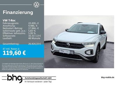 Gebraucht VW T-Roc Life 116 PS (85 kW) 2025 Weiß SUV
