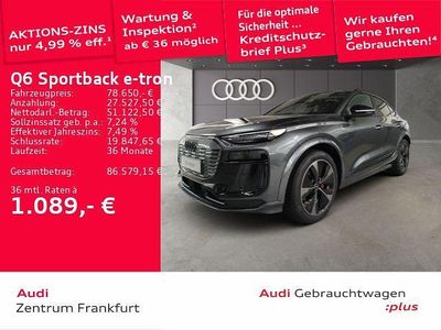 Daytonagrau perleffekt Gebraucht 2025 Audi Q6 Sportback e-tron Ambiente SUV | 78.650 € (Fairer Preis)