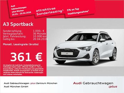 Gebraucht Audi A3 Ambiente 150 PS (110 kW) 2025 Gletscherweiß metallic Limousine