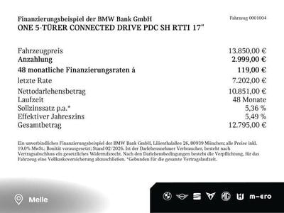 Gebraucht Mini ONE 102 PS (75 kW) 2019 Midnight black (schwarz) Kleinwagen