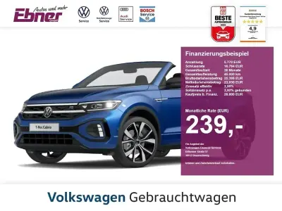 Gebraucht VW T-Roc Cabriolet Style 150 PS (110 kW) 2022 Schwarz Cabrio