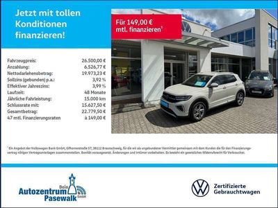 Gebraucht VW T-Cross R-line 116 PS (85 kW) 2024 Grau SUV