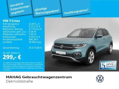 Gebraucht VW T-Cross Style 110 PS (80 kW) 2023 Blau SUV