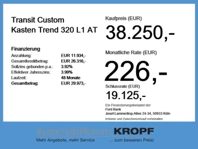 Neu Ford Transit Custom Trend 170 PS (125 kW) 2026 Blazer blue Van / Kleinbus
