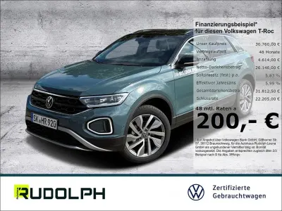 Second-hand VW T-Roc Goal 150 CP (110 kW) 2025 Albastru SUV