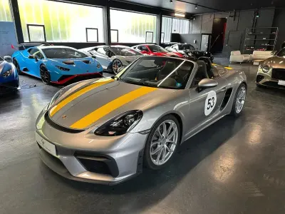 Gebraucht Porsche 718 Spyder 420 PS (308 kW) 2020 Silber Cabrio