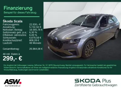 Brugt Skoda Scala Selection 116 HK (85 kW) 2025 Grå Hatchback