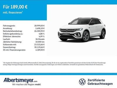 Gebraucht VW T-Roc R-line 150 PS (110 kW) 2025 Weiß SUV