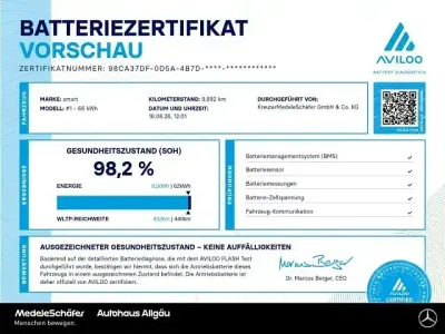 Gebraucht Smart #1 Edition #1 314 kW (428 PS) 2025 Digital white SUV