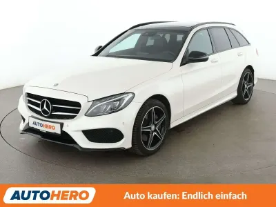 Gebraucht Mercedes C200 AMG line 184 PS (135 kW) 2016 Diamantweiss Kombi