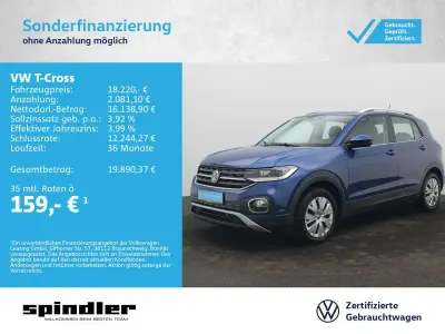 Gebraucht VW T-Cross Style 110 PS (80 kW) 2022 Blau SUV