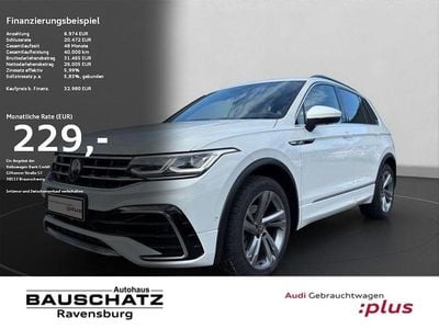 Pure white Gebraucht 2023 VW Tiguan R-line SUV | 32.980 € (Fairer Preis)