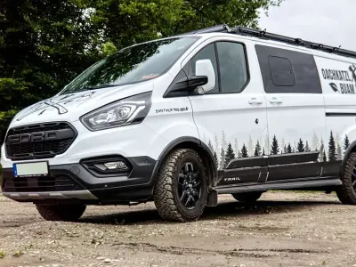 Gebraucht Ford Transit Custom 170 PS (125 kW) 2021 Weiß Van / Kleinbus