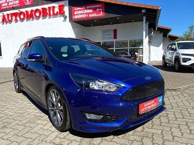 Brugt Ford Focus ST-Line 182 HK (133 kW) 2017 Blå Stationcar