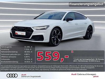 Gebraucht Audi A7 Sportback Sport 204 PS (150 kW) 2024 Gletscherweiß metallic Kleinwagen