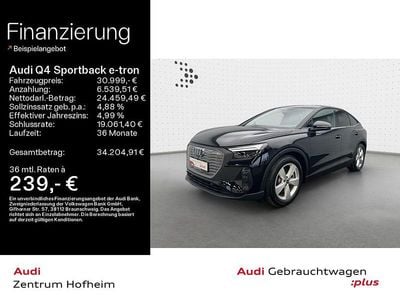 Metallic Gebraucht 2023 Audi Q4 Sportback e-tron S-Line SUV | 30.999 € (Guter Preis)