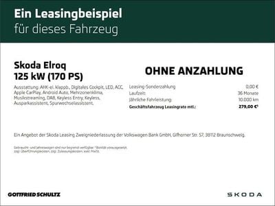 Nuova Skoda Elroq Tour 125 kW (170 CV) 2026 Nero SUV