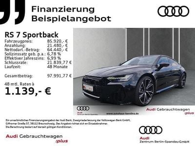 Sebringschwarz kristalleffekt Gebraucht 2023 Audi RS7 Ambiente Kleinwagen | 85.920 € (Superpreis)