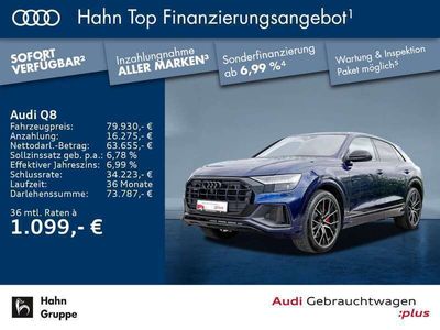 gebraucht Audi Q8 55 TFSIe qua tiptr S-Line Matrix HUD AHK…