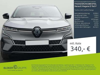 Nuova Renault Megane E-Tech Komfort 160 kW (218 CV) 2026 Grigio Berlina