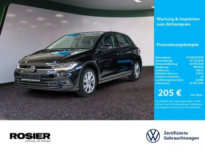 Gebraucht VW Polo Style 110 PS (80 kW) 2023 Schwarz / deep black Kleinwagen