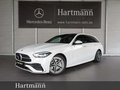 Gebraucht Mercedes C300 AMG Line Premium Plus 265 PS (194 kW) 2024 Unilack polarweiß Kombi