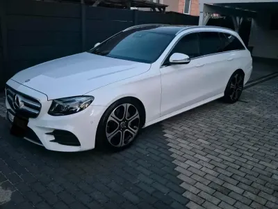 Brugt Mercedes E220 AMG line 194 HK (142 kW) 2016 Hvid Stationcar