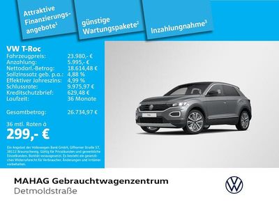 Gebraucht VW T-Roc United 150 PS (110 kW) 2021 Indiumgrau metallic SUV
