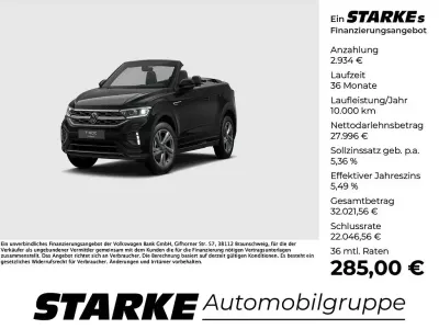 Gebraucht VW T-Roc Cabriolet R-line 150 PS (110 kW) 2025 Schwarz Cabrio