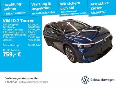 Usata VW ID.7 GTX 250 kW (340 CV) 2025 Blu Station wagon