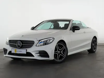 Gebraucht Mercedes C220 AMG line 194 PS (142 kW) 2020 Weiß Cabrio