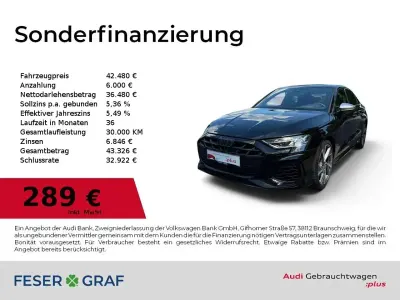 Gebraucht Audi S3 Performance 333 PS (244 kW) 2025 Mythosschwarz metallic Limousine