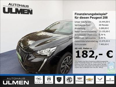 Schwarz Gebraucht 2023 Peugeot 208 Active Kleinwagen | 16.444 € (Fairer Preis)