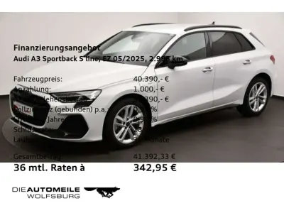 Gebraucht Audi A3 S-Line 204 PS (150 kW) 2025 Gletscherweiß metallic Limousine