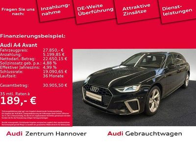 Gebraucht Audi A4 S-Line 163 PS (119 kW) 2022 Mythosschwarz metallic Kombi