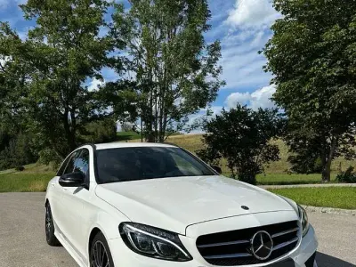 Gebraucht Mercedes C250 AMG line 204 PS (150 kW) 2018 Weiß Limousine
