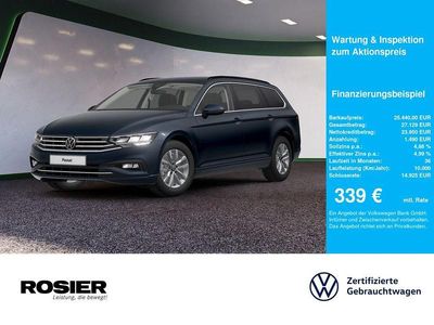 Gebraucht VW Passat Business 150 PS (110 kW) 2022 Blau / aquamarin blau (metallic) Kombi